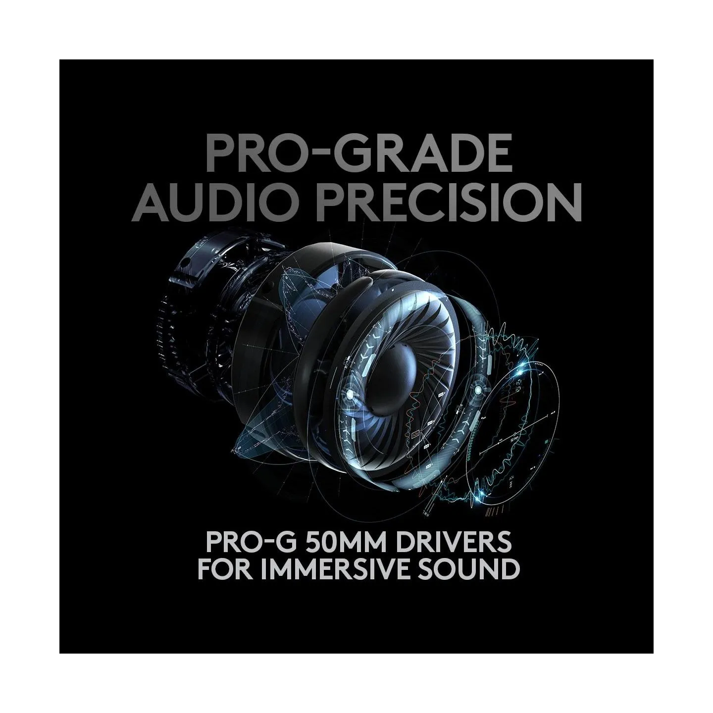 Logitech G PRO X LIGHTSPEED Wireless Gaming Headset - Blue Mic - BLACK