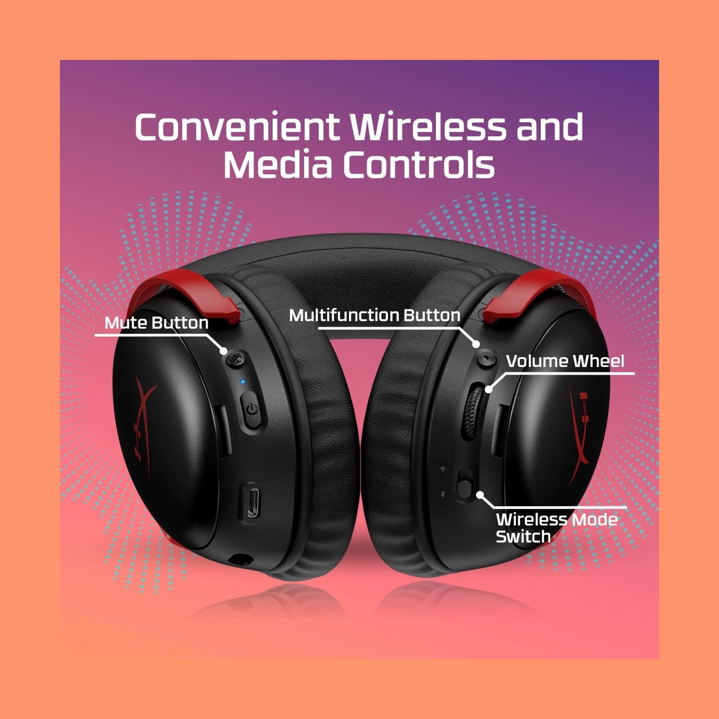 Hyperx HEADSET HYPERX CLOUD III S WRL/WL BK GAM A59YZAA HYPERX