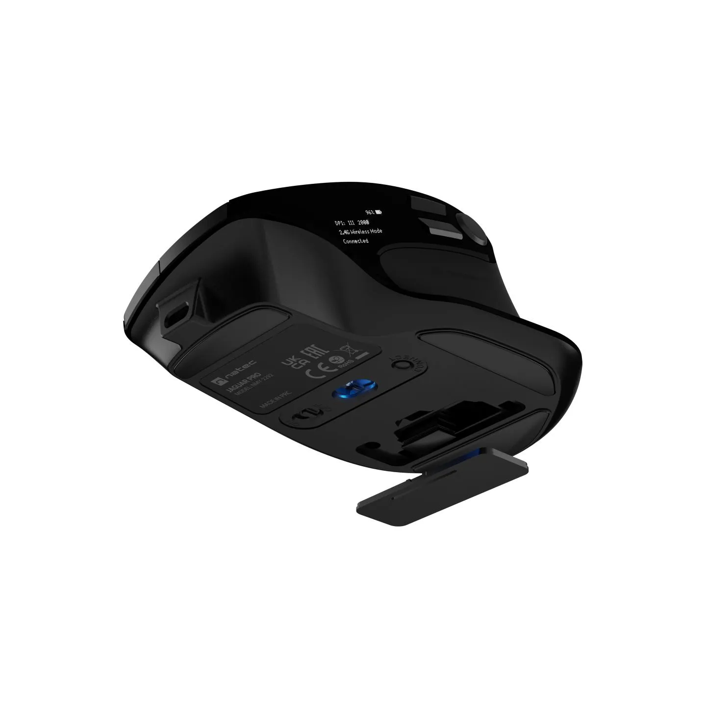Natec Mouse | Jaguar Pro | Wireless | 2.4 GHz, Bluetooth | Black