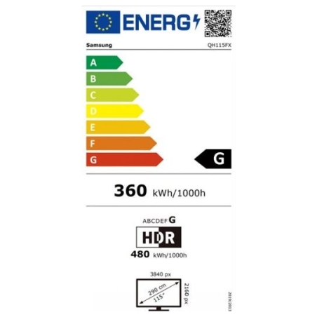 Samsung QH115F-X 115inch UHD/4K 16:9