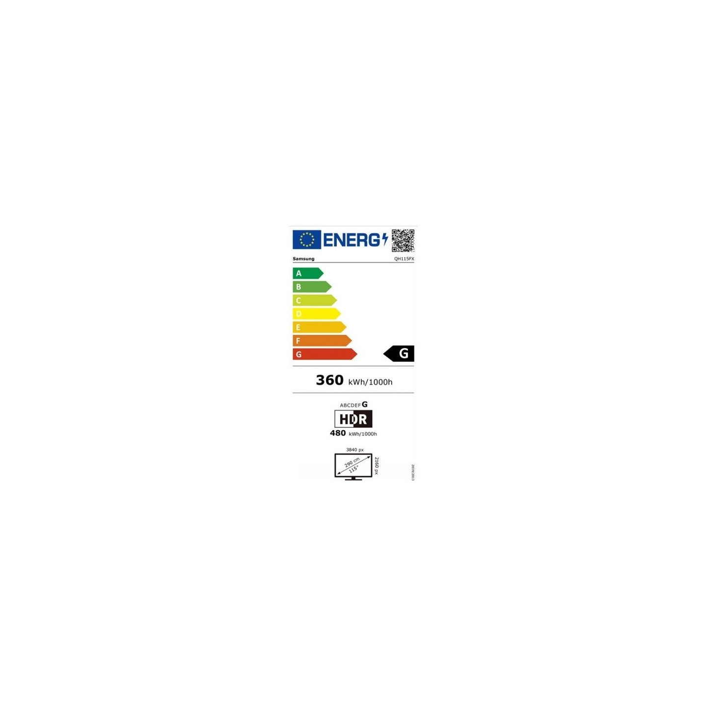 Samsung QH115F-X 115inch UHD/4K 16:9