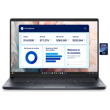 Dell Pro Premium 14 PA14250 | 14 " | FHD+ | Anti-glare | Intel Core Ultra 7 | 266V | 16 GB | LPDDR5x | Solid-state drive capacit