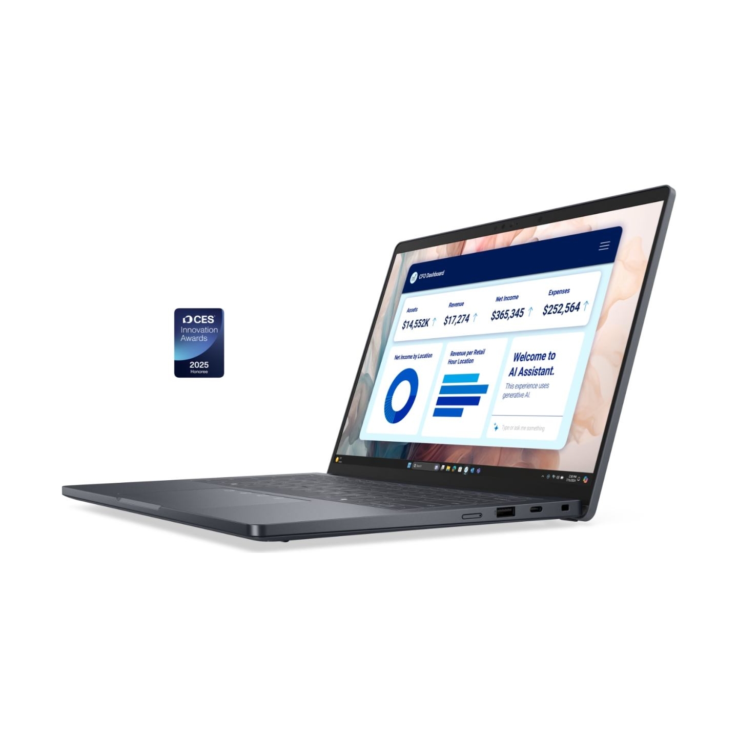 Dell Pro Premium 14 PA14250 | 14 " | FHD+ | Anti-glare | Intel Core Ultra 7 | 266V | 16 GB | LPDDR5x | Solid-state drive capacit