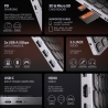 Axagon HMC-KB-NRD hub + keyboa rd 5Gbps HDMI PD Nordic