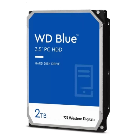WD HDD|WESTERN DIGITAL|Blue|2TB|SATA 3.0|64 MB|5400 rpm|3,5"|WD20EARZ