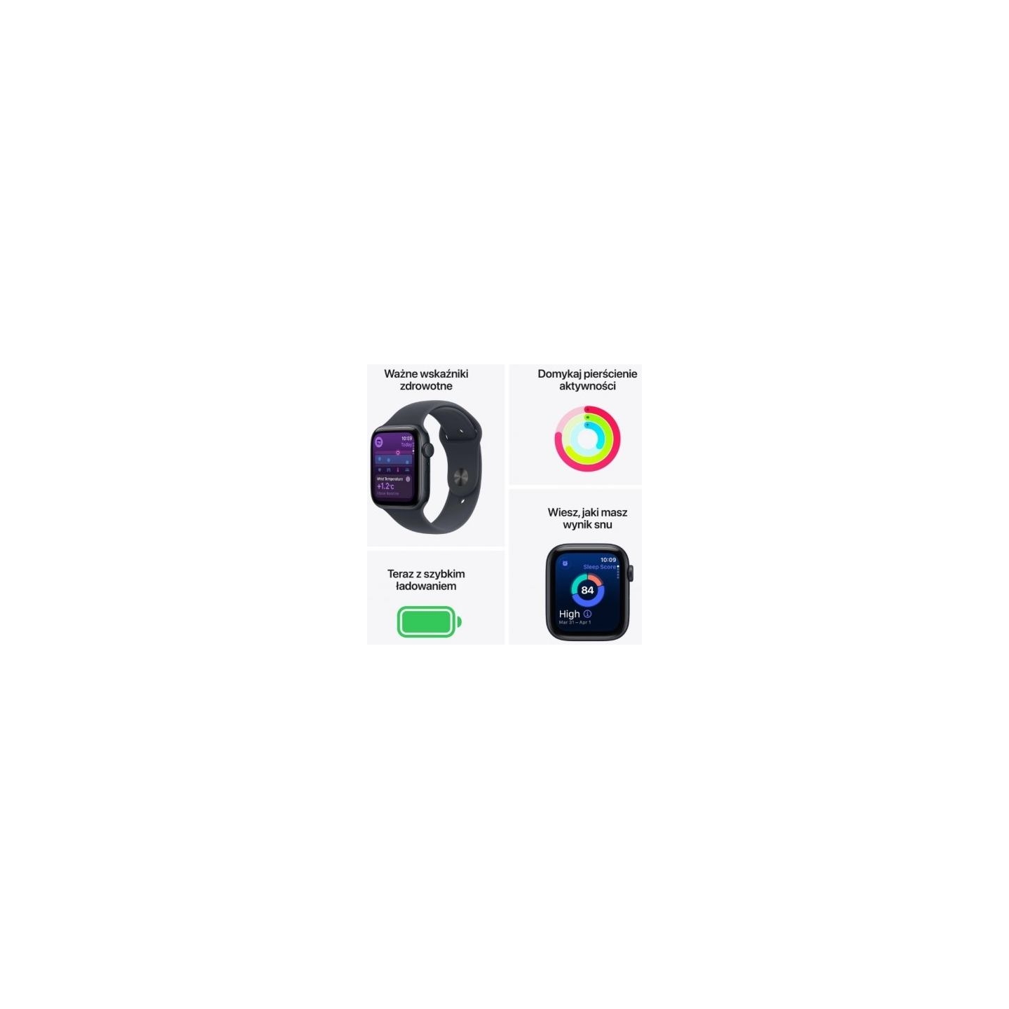Apple Watch SE 3 GPS+Cellular 44mm Starlight Aluminium Case with Starlight Sport Band - S/M