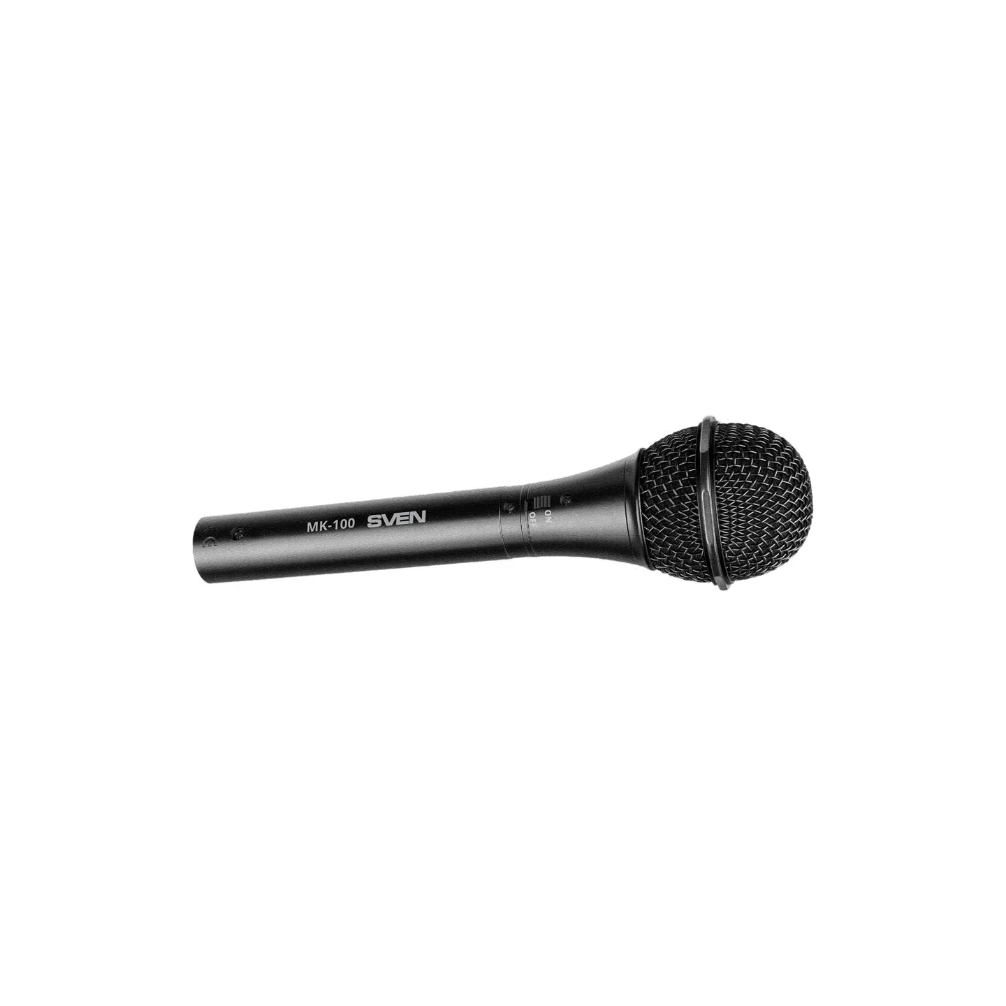 Sven Microphone SVEN MK-100 (Wired, dynamic, metal, cable 4.0 m, 6.3/3.5mm Jack, cardioid, black)