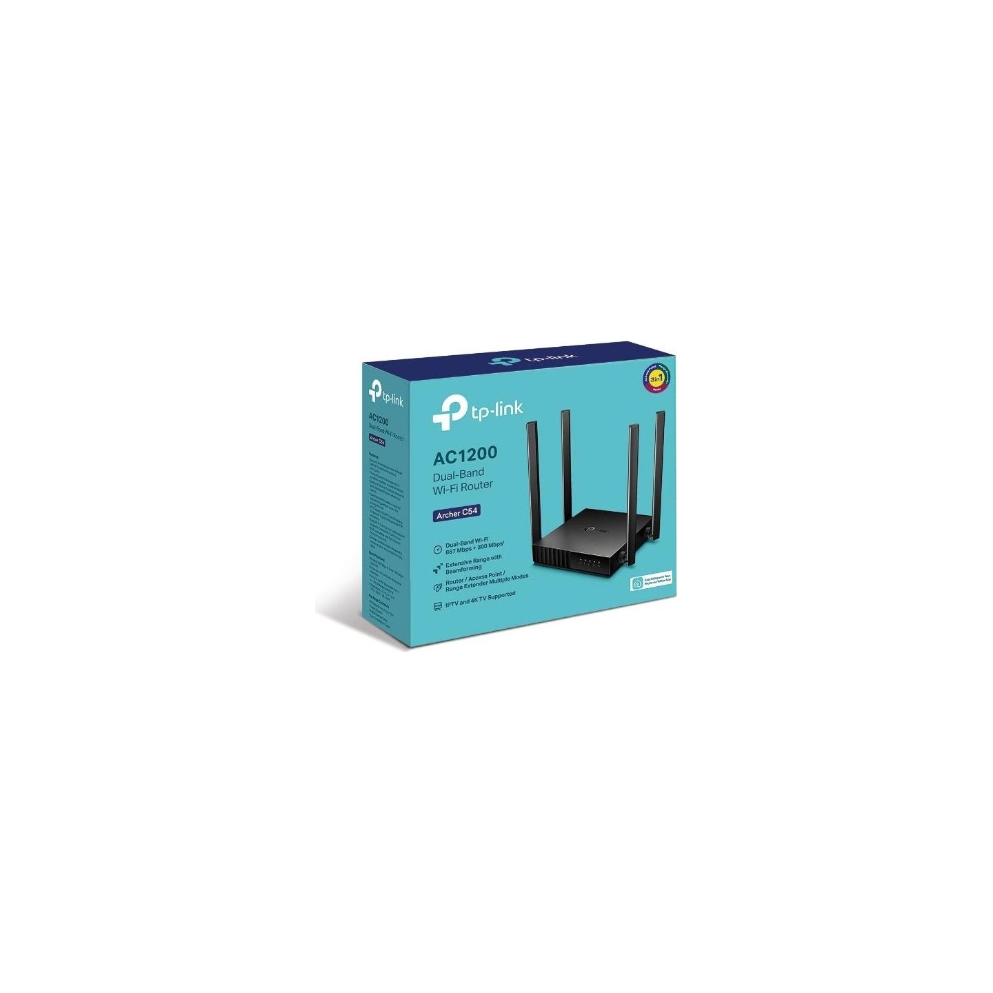 Tp-Link Wireless Router|TP-LINK|Wireless Router|1200 Mbps|1 WAN|4x10/100M|Number of antennas 4|ARCHERC54