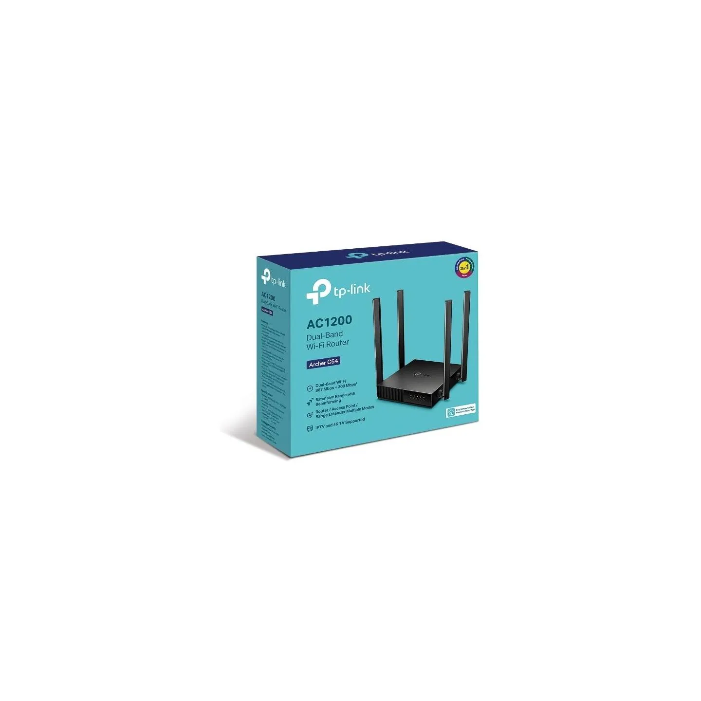 Tp-Link Wireless Router|TP-LINK|Wireless Router|1200 Mbps|1 WAN|4x10/100M|Number of antennas 4|ARCHERC54