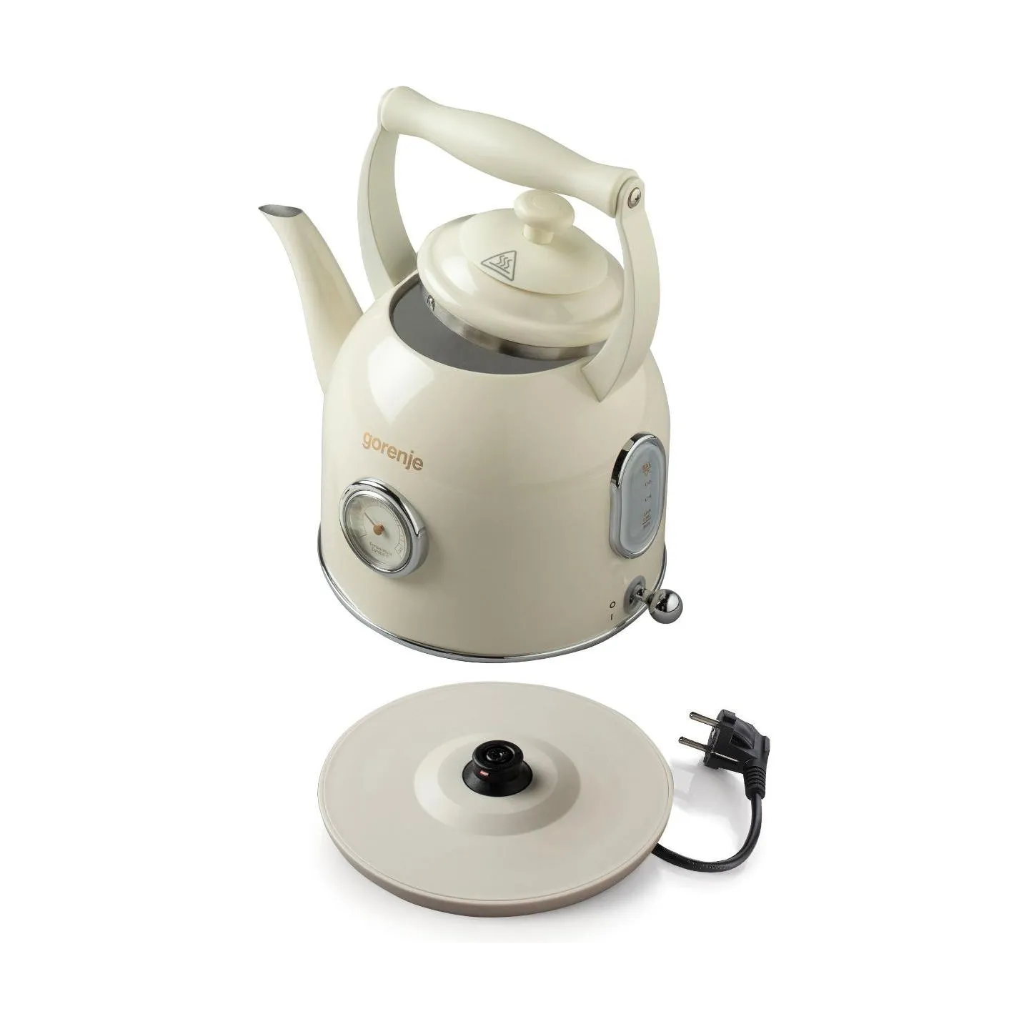 Gorenje | Kettle | K17CLIN | Electric | 2000 W | 1.7 L | Plastic/Metal | 360° rotational base | Beige