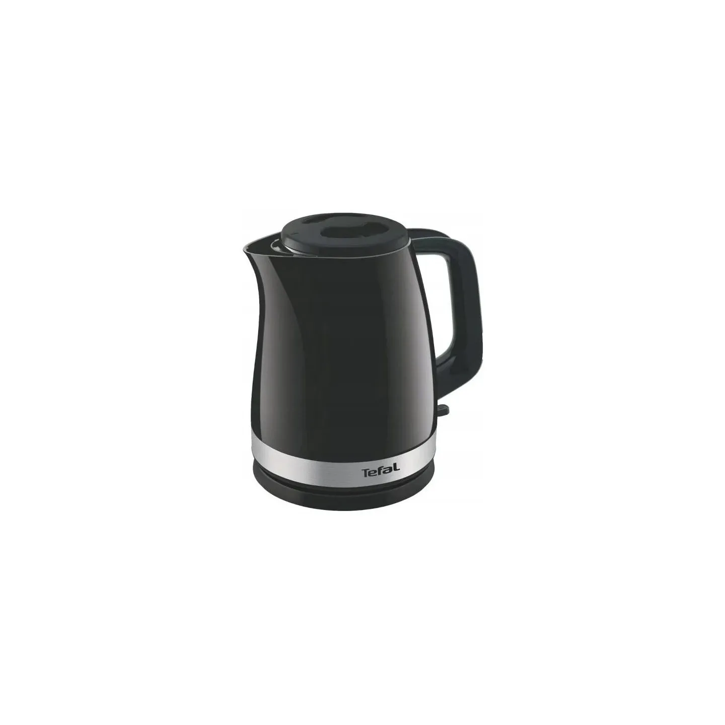 Tefal | Kettle | KO150F30 Delfini Vision | Electric | 2400 W | 1.5 L | Plastic | 360° rotational base | Black/Stainless steel