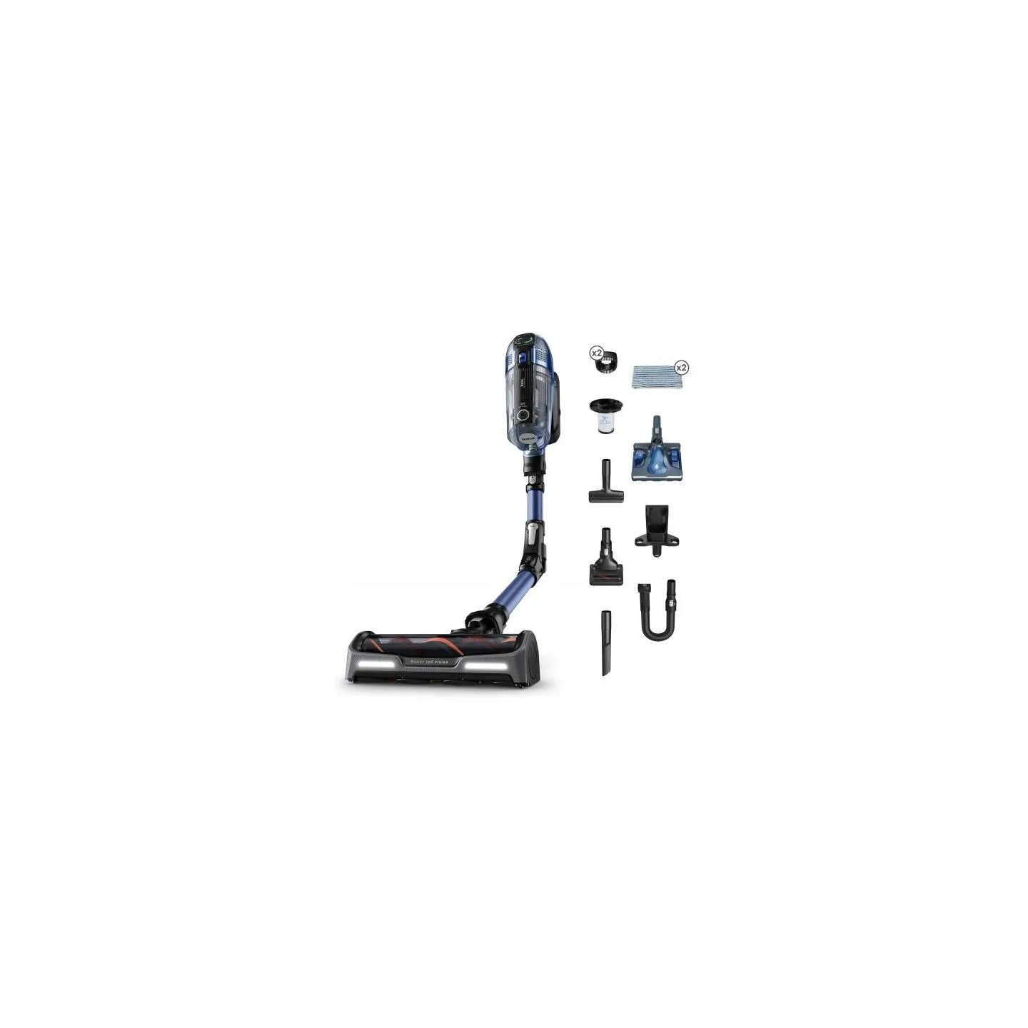 Tefal | Vacuum cleaner | TY99C X-Force Flex 14.60 Aqua | Cordless operating | Handstick and Handheld | 32.4 V | Black/Blue | War