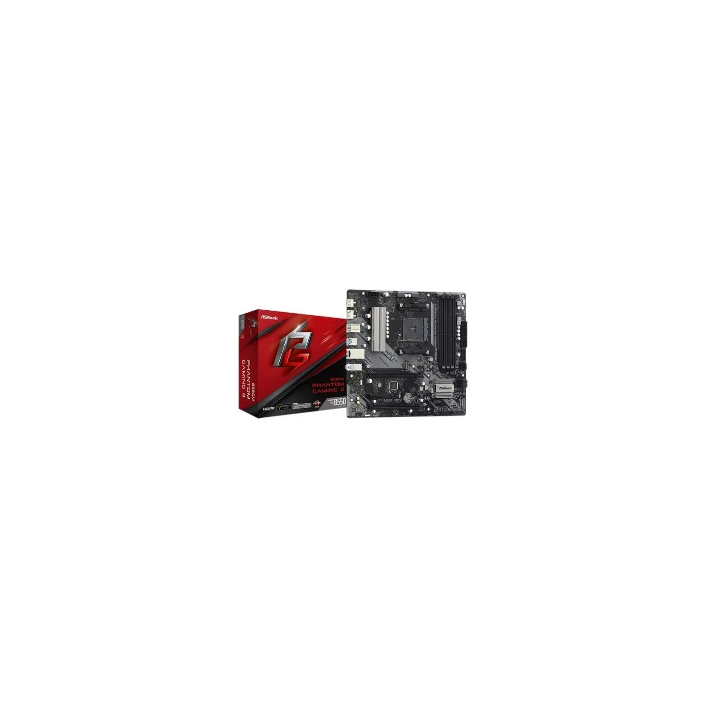 Asrock Motherboard B550M PHANTOM GAMING 4 AM4 4DDR4 HDMI/DP mATX