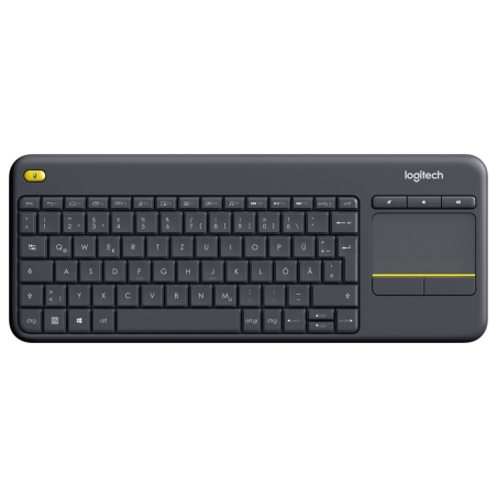 Logitech Wireless Touch Keyboard k400 plus black DE Layout / 920-007127