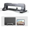 Axagon STND-VG vertical stand for laptops and tablets. Aluminum stand for vertical insertion of laptops sized 10-17.3. Adjustabl