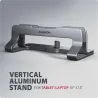Axagon STND-VG vertical stand for laptops and tablets. Aluminum stand for vertical insertion of laptops sized 10-17.3. Adjustabl
