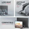 Axagon STND-VG vertical stand for laptops and tablets. Aluminum stand for vertical insertion of laptops sized 10-17.3. Adjustabl