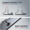 Axagon STND-VG vertical stand for laptops and tablets. Aluminum stand for vertical insertion of laptops sized 10-17.3. Adjustabl