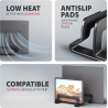 Axagon STND-VB vertical stand for laptops and tablets. Aluminum stand for vertical insertion of laptops sized 10-17.3. Adjustabl