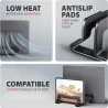 Axagon STND-VB vertical stand for laptops and tablets. Aluminum stand for vertical insertion of laptops sized 10-17.3. Adjustabl