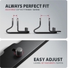 Axagon STND-VB vertical stand for laptops and tablets. Aluminum stand for vertical insertion of laptops sized 10-17.3. Adjustabl