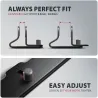 Axagon STND-VB vertical stand for laptops and tablets. Aluminum stand for vertical insertion of laptops sized 10-17.3. Adjustabl