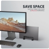 Axagon STND-VB vertical stand for laptops and tablets. Aluminum stand for vertical insertion of laptops sized 10-17.3. Adjustabl