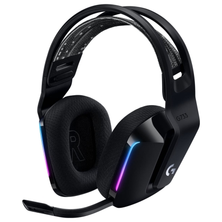 Logitech G733 LIGHTSPEED Wireless RGB Gaming Headset - BLACK