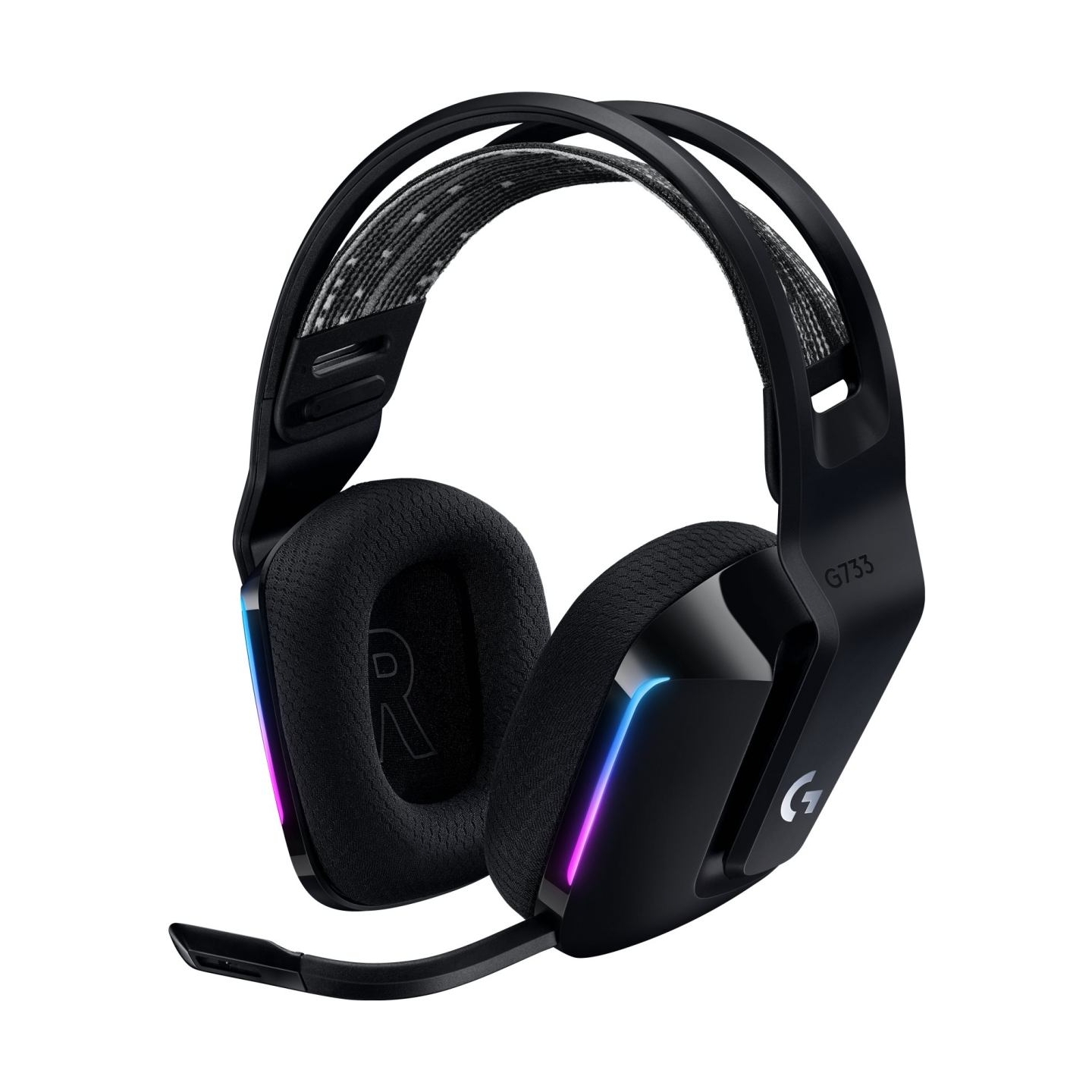 Logitech G733 LIGHTSPEED Wireless RGB Gaming Headset - BLACK