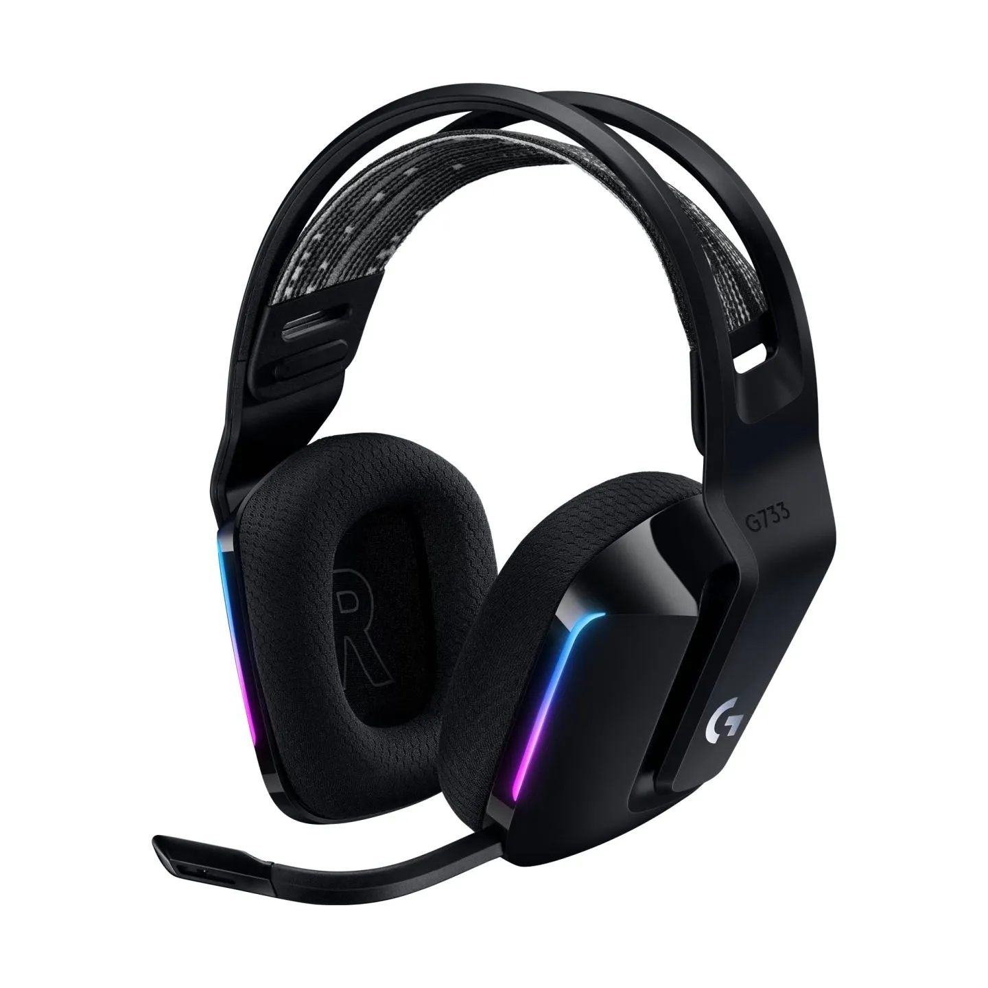 Logitech G733 LIGHTSPEED Wireless RGB Gaming Headset - BLACK