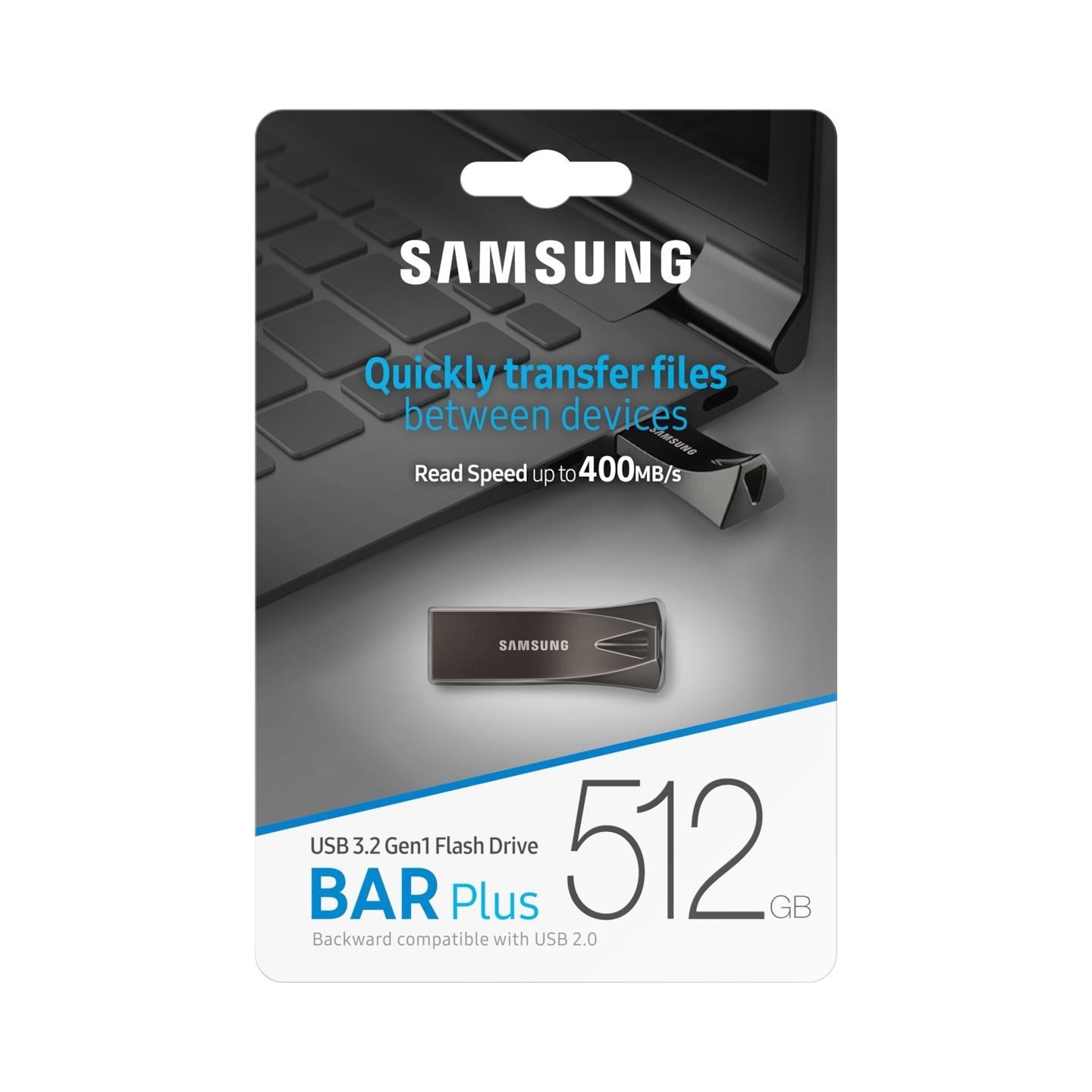 Samsung Pendrive BAR Plus USB3.1 512 GB champaign titan gray