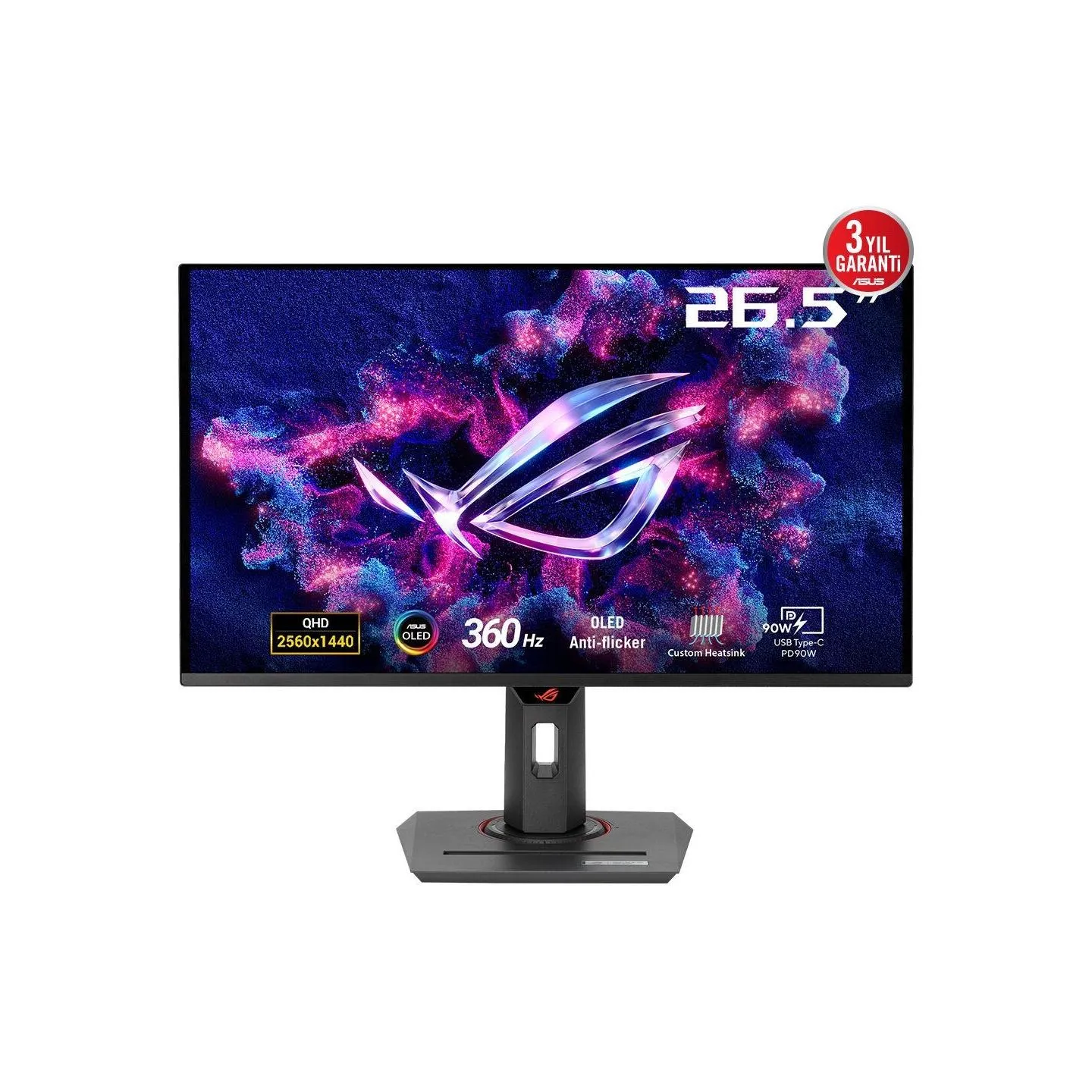 Asus LCD Monitor|ASUS|ROG Strix OLED XG27ACDNG|26.5"|Gaming|Panel QD-OLED|2560x1440|16:9|360 Hz|0.03 ms|Swivel|Pivot|Height adju