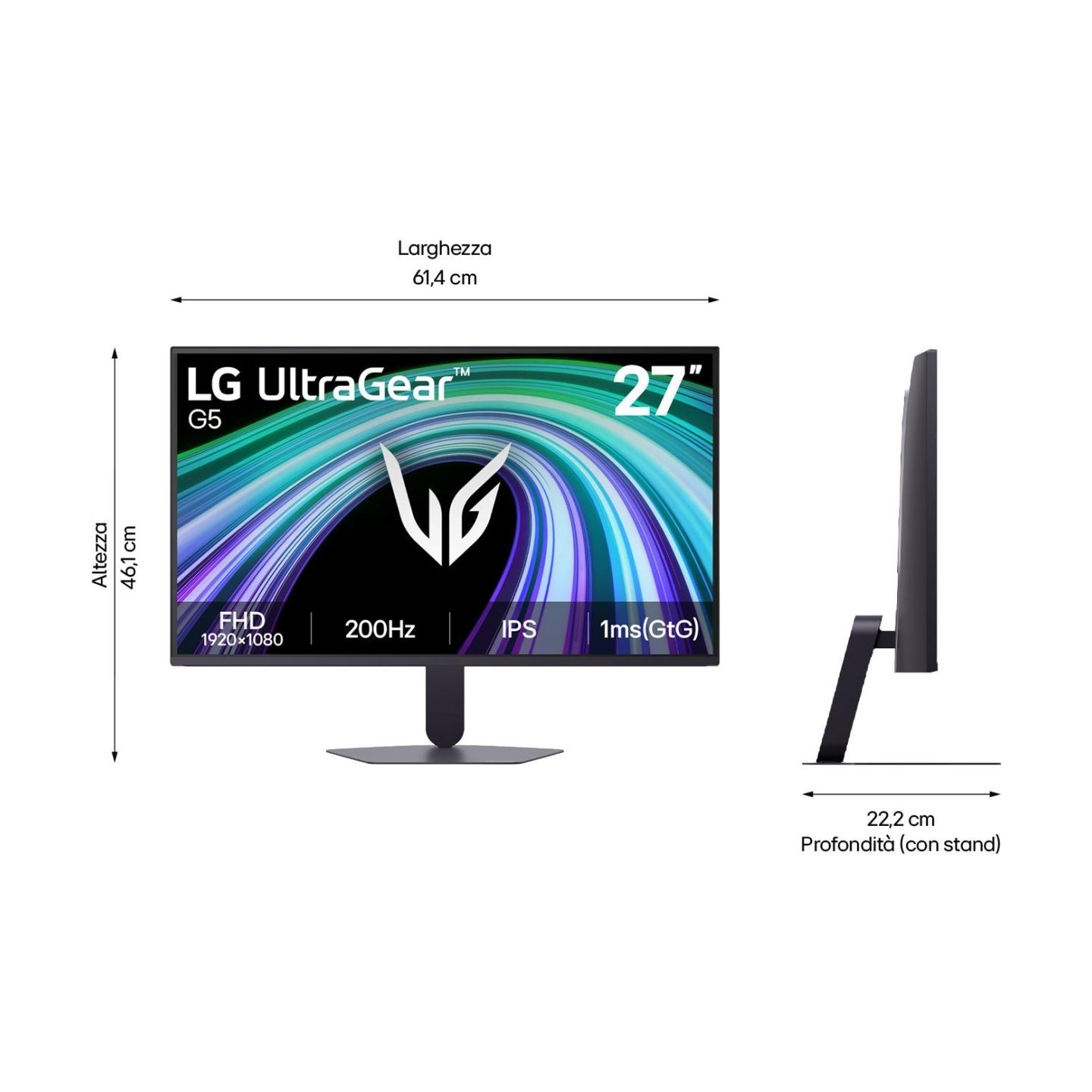 LG LCD Monitor|LG|27 "|1920 x 1080 pixels|Full HD|Native aspect ratio 16:9|LCD|Flat|27G523B-B