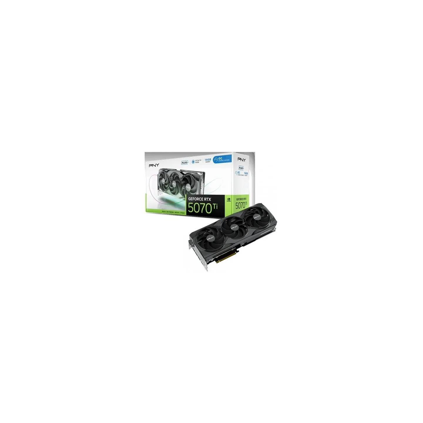 PNY GeForce RTX5070 Ti+ OC 16GB VCG5071T16TFXPB1-O Graphics Card