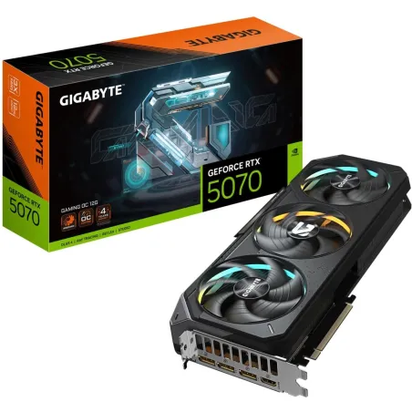 Gigabyte Graphics Card|GIGABYTE|NVIDIA GeForce RTX 5070|12 GB|GDDR7|192 bit|PCIE 5.0 16x|GPU 2625 MHz|Triple slot Fansink|1xHDMI