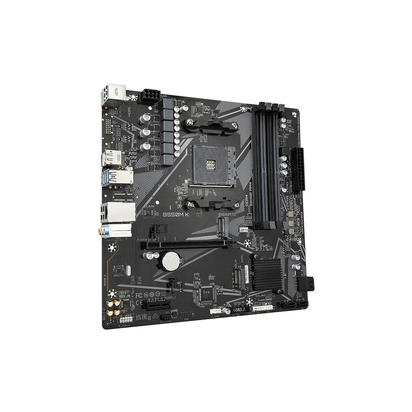 Gigabyte Mainboard|GIGABYTE|AMD B550|SAM4|Micro-ATX|Memory DDR4|Memory slots 4|1xPCI-Express 3.0 1x|1xPCI-Express 4.0 16x|2xM.2|
