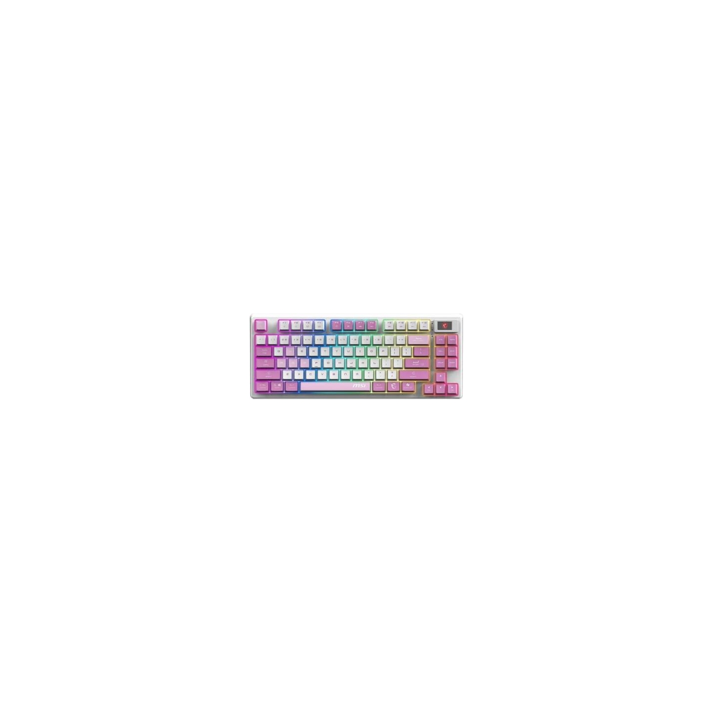 MSI Gaming keyboard Forge GK600 TKL W Violet US