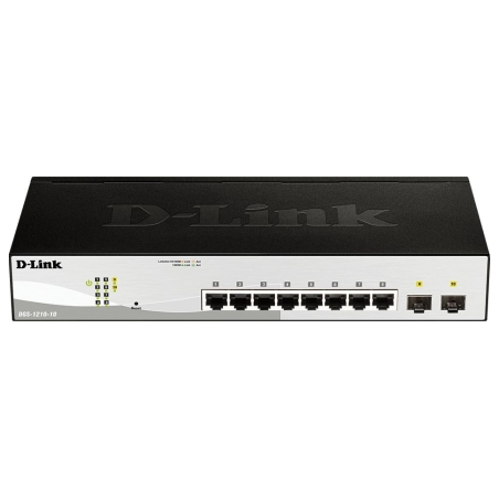 D-Link Switch DGS-1210-10 Smart 8xGE 2xSFP