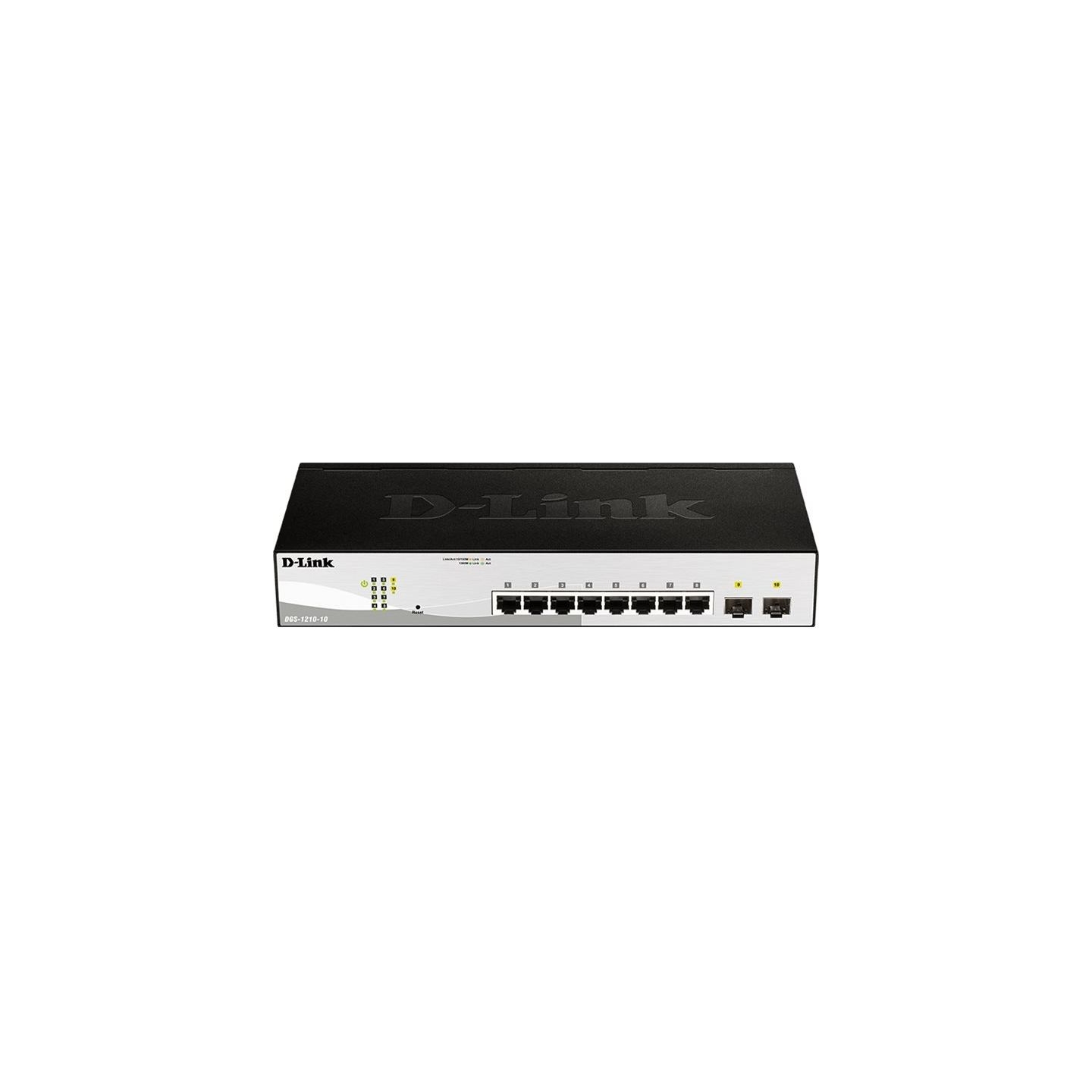 D-Link | 10-Port Gigabit Smart Managed Switch | DGS-1210-10 | Managed L2+ | Rackmountable