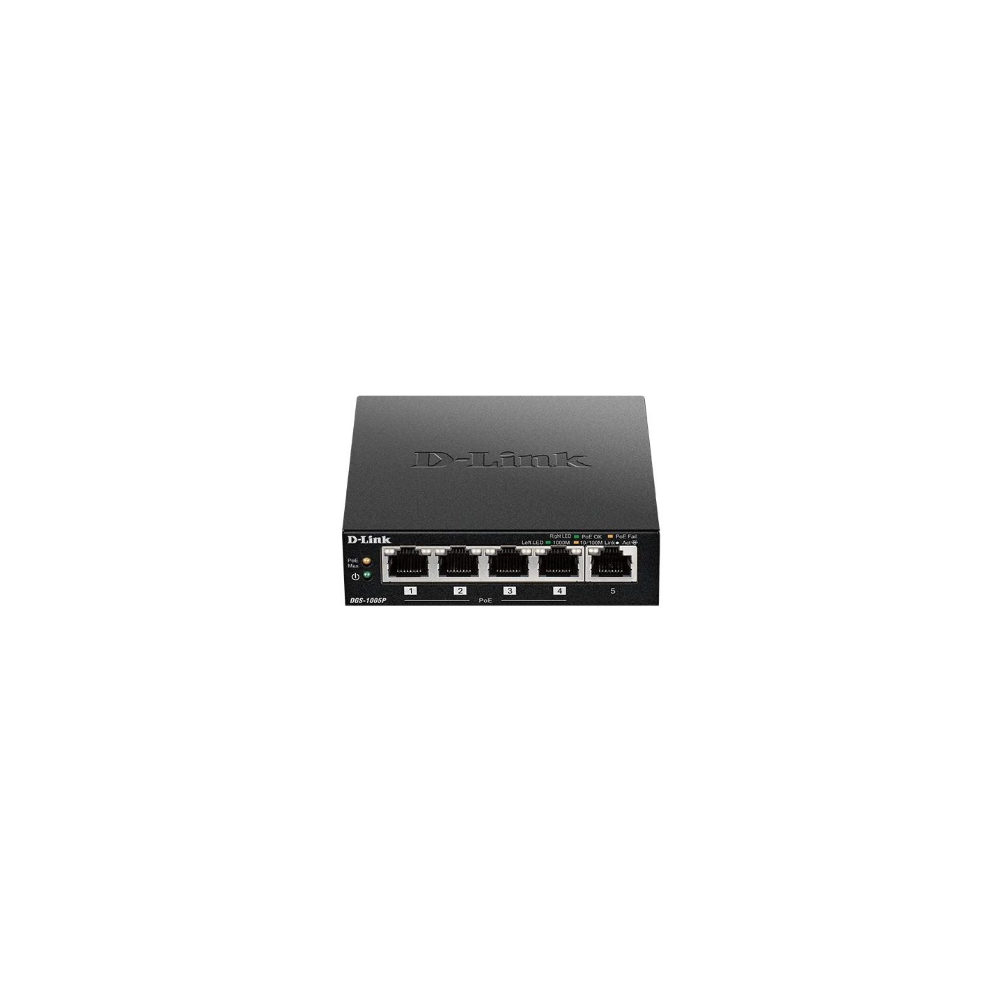 D-Link | Switch | DGS-1005P | Unmanaged | Desktop | Gigabit Ethernet (copper) ports quantity 5 | Power over Ethernet (PoE) ports