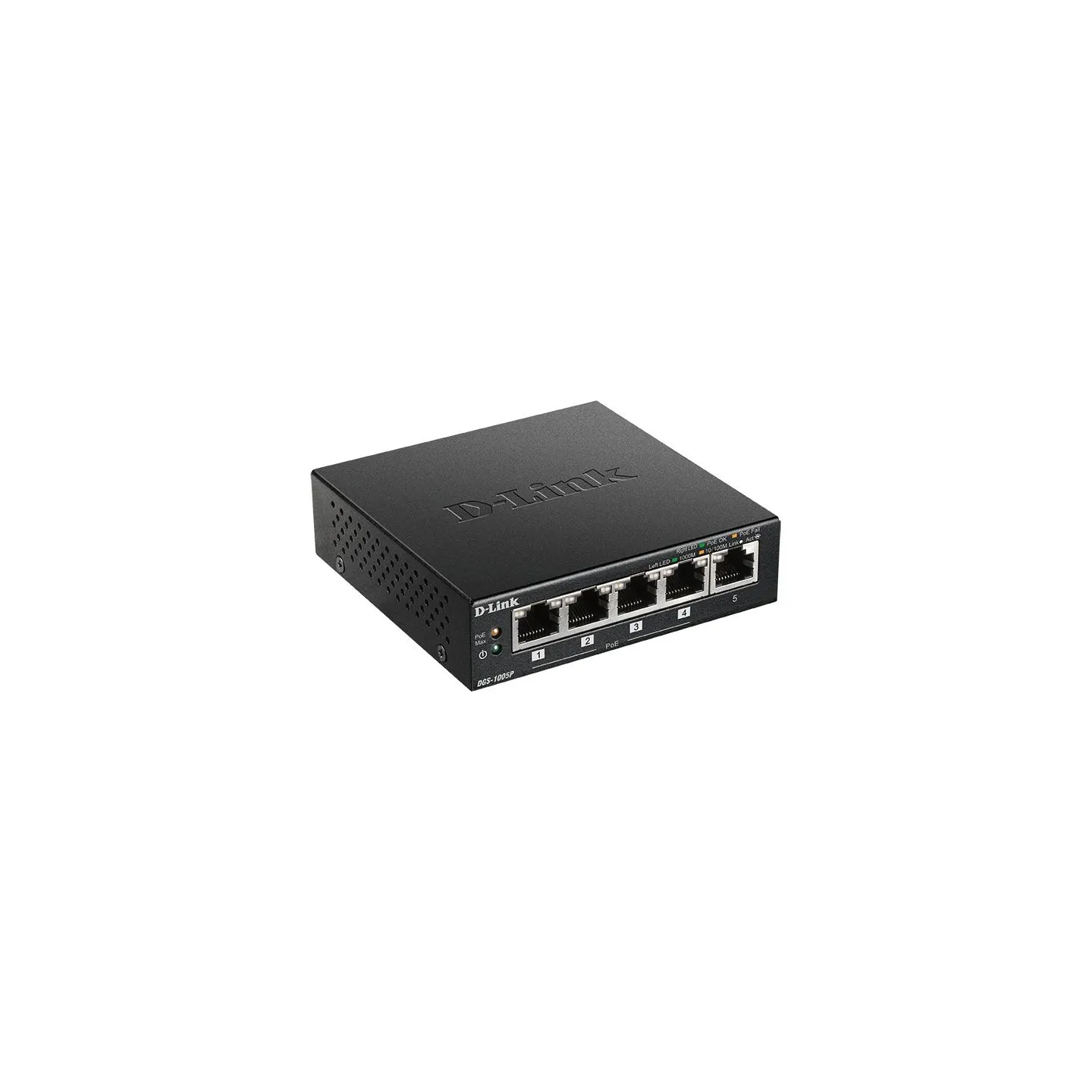 D-Link | Switch | DGS-1005P | Unmanaged | Desktop | Gigabit Ethernet (copper) ports quantity 5 | Power over Ethernet (PoE) ports