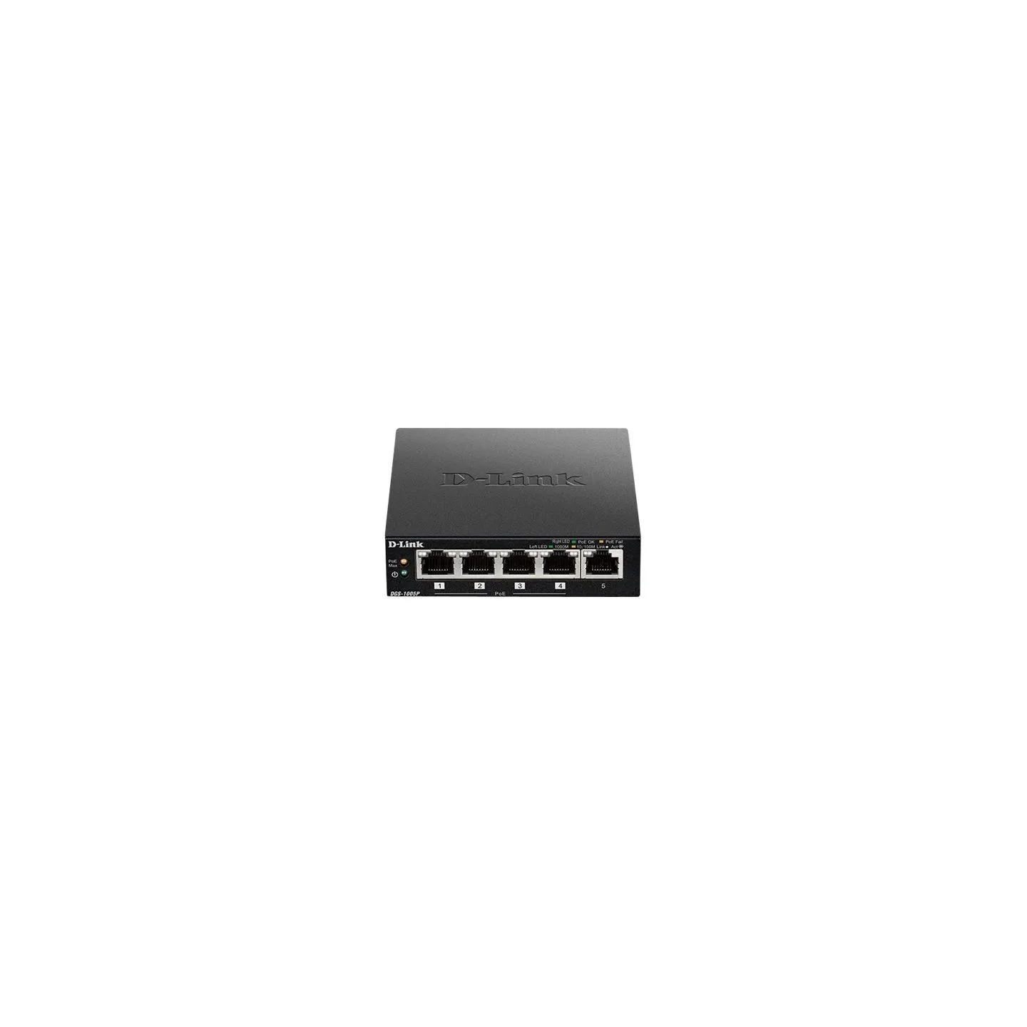 D-Link | Switch | DGS-1005P | Unmanaged | Desktop | Gigabit Ethernet (copper) ports quantity 5 | Power over Ethernet (PoE) ports