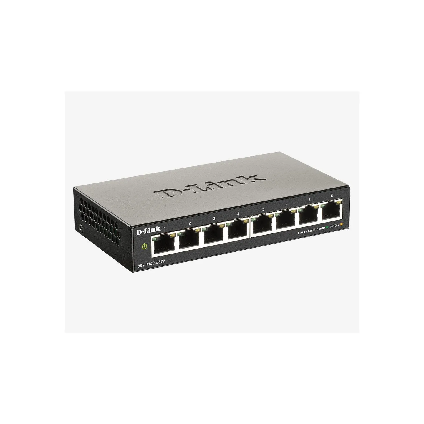 D-Link | Smart Gigabit Ethernet Switch | DGS-1100-08V2 | Managed | Desktop | Power supply type External | 24 month(s)