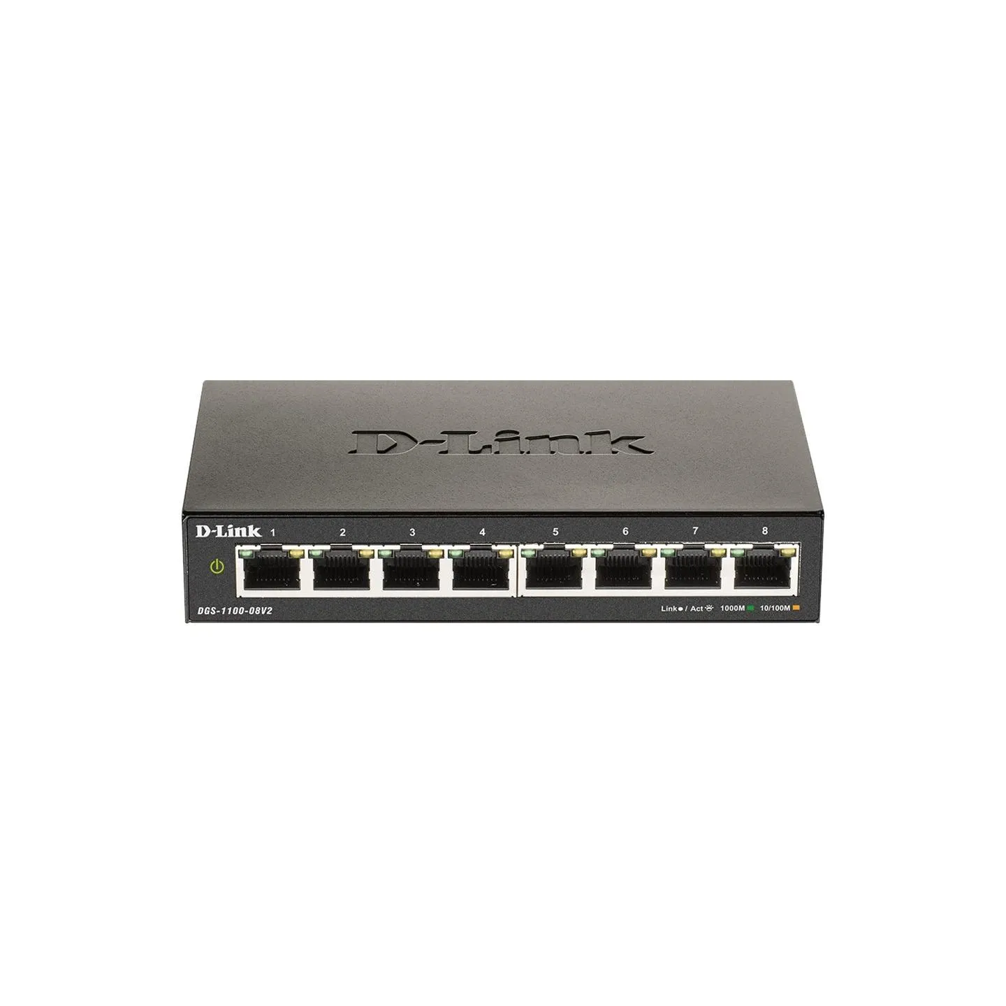 D-Link | Smart Gigabit Ethernet Switch | DGS-1100-08V2 | Managed | Desktop | Power supply type External | 24 month(s)