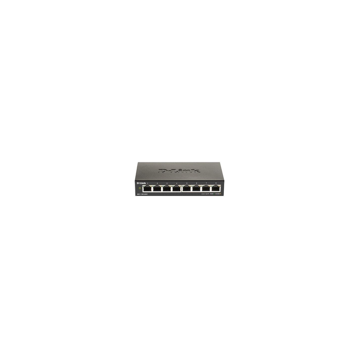 D-Link | Smart Gigabit Ethernet Switch | DGS-1100-08V2 | Managed | Desktop | Power supply type External | 24 month(s)