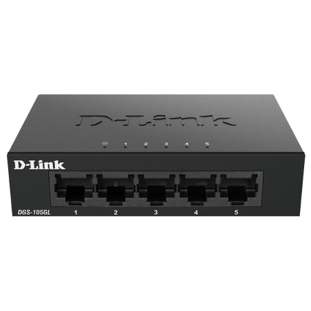 D-Link | Ethernet Switch | DGS-105GL/E | Unmanaged | Desktop | Gigabit Ethernet (copper) ports quantity 5 | 60 month(s)