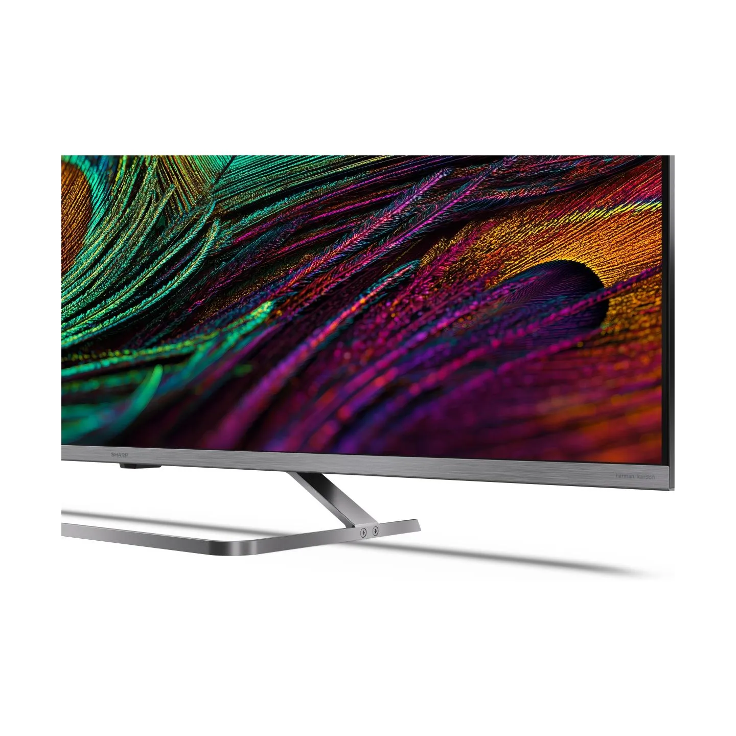 Sharp 4K QLED MiniLED TV | 50JP7265E | 50 | Smart TV | Google TV | UHD | Silver