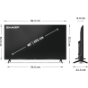 Sharp | 40HF3265E | 40 | Smart TV | Google TV