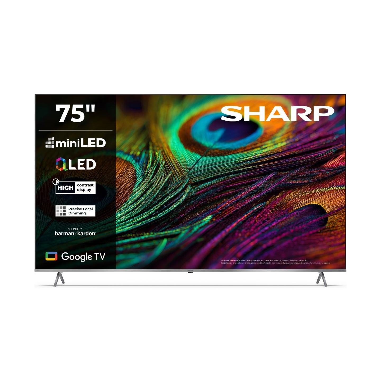 Sharp 4K QLED TV | 75JP7265E | 75 | Smart TV | Google TV | UHD