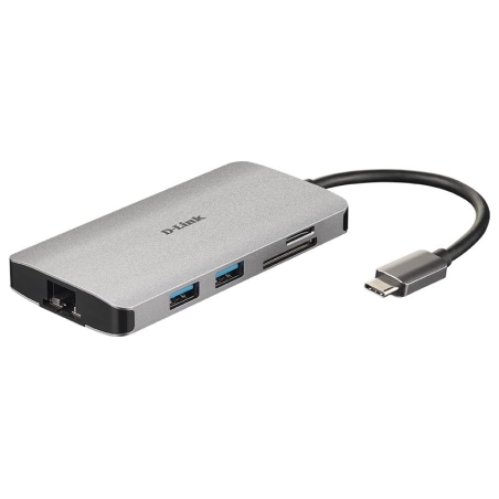 D-Link | 8-in-1 USB-C Hub with HDMI/Ethernet/Card Reader/Power Delivery | DUB-M810 | USB hub | USB Type-C